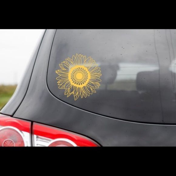 Sunflower Vinyl Decal Sunflower Car Decal/Sticker - Picture 1 of 4
